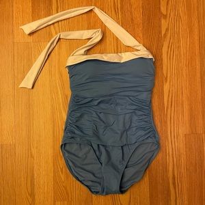 Ralph Lauren One Piece Swimsuit Blue Size 4